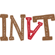 Stylized “INAT” letters in brown and red, with a red upside-down A