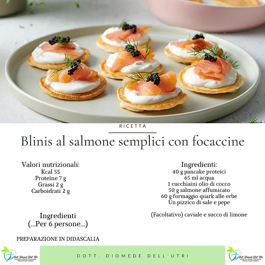 blinis al salmone