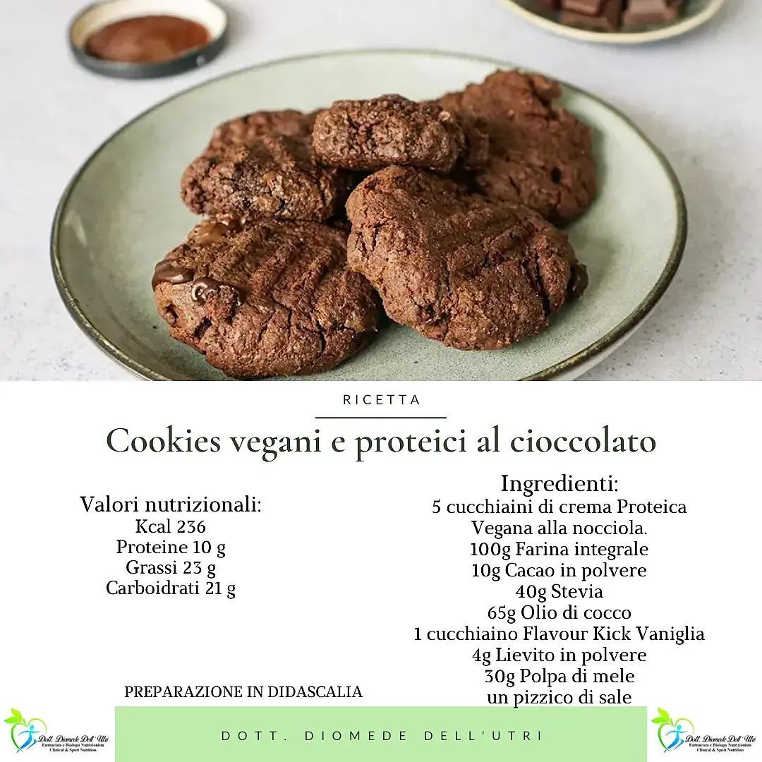 cookies vegani e proteici