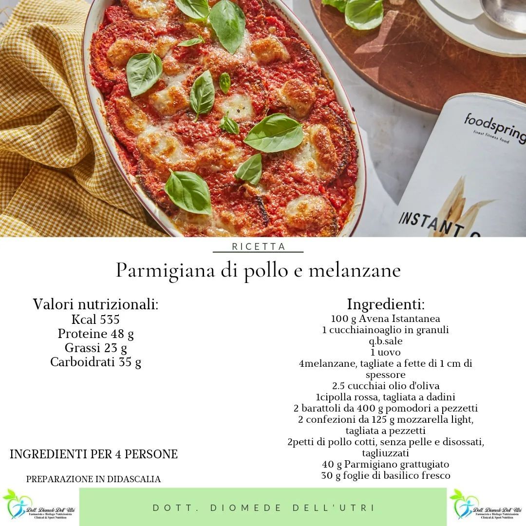 parmigiana di pollo e melanzane