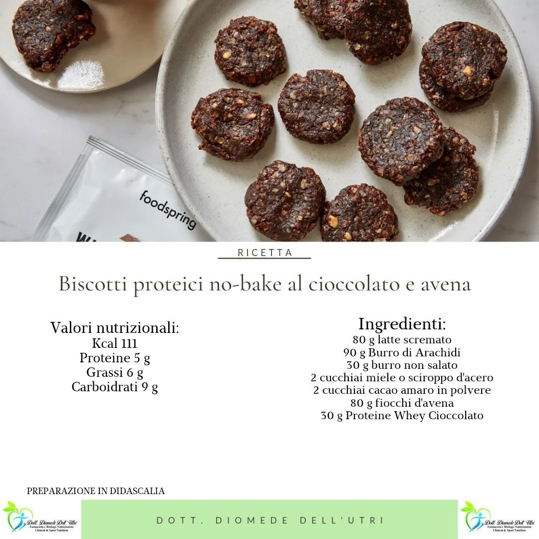 biscotti proteici no bake
