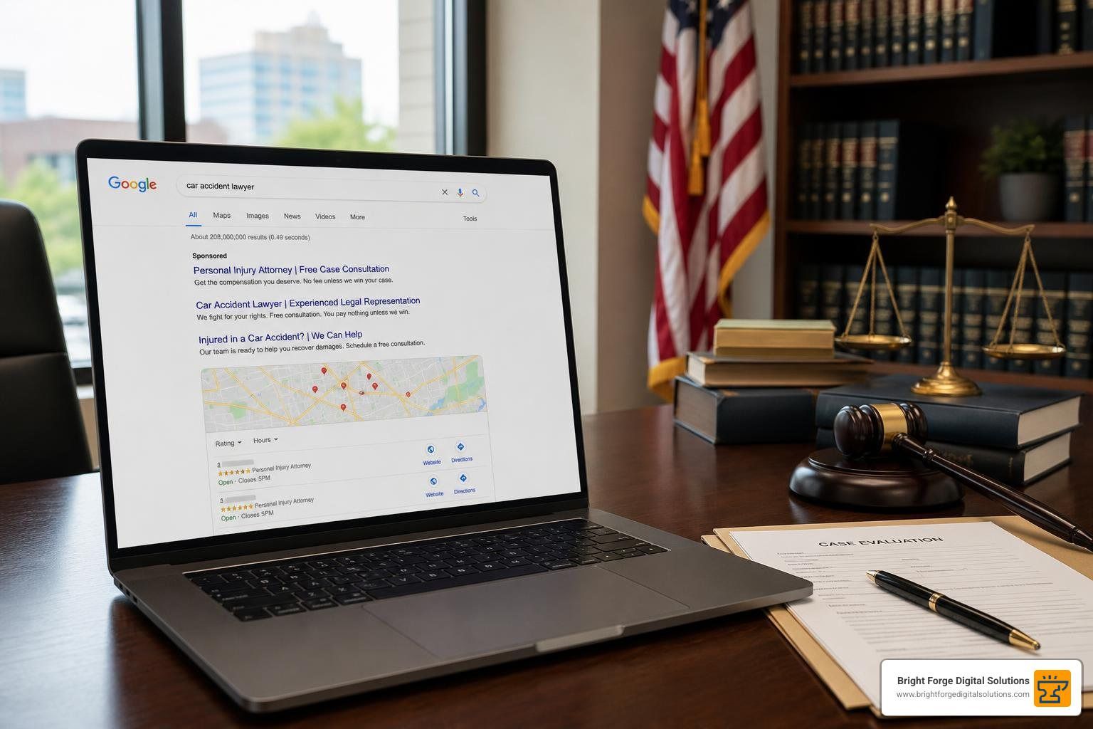 optimized Google Business Profile for personal injury firm