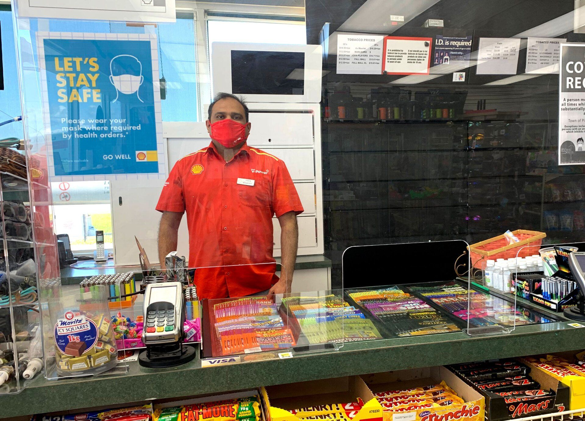 Hiren Patel Pincher Creek Shell gas station Alberta