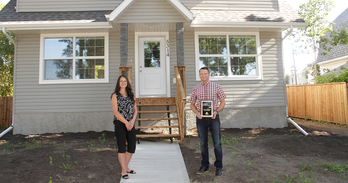 Trudy Iftody Vision Credit Union West End Branch Cody McCarroll Habitat for Humanity Camrose