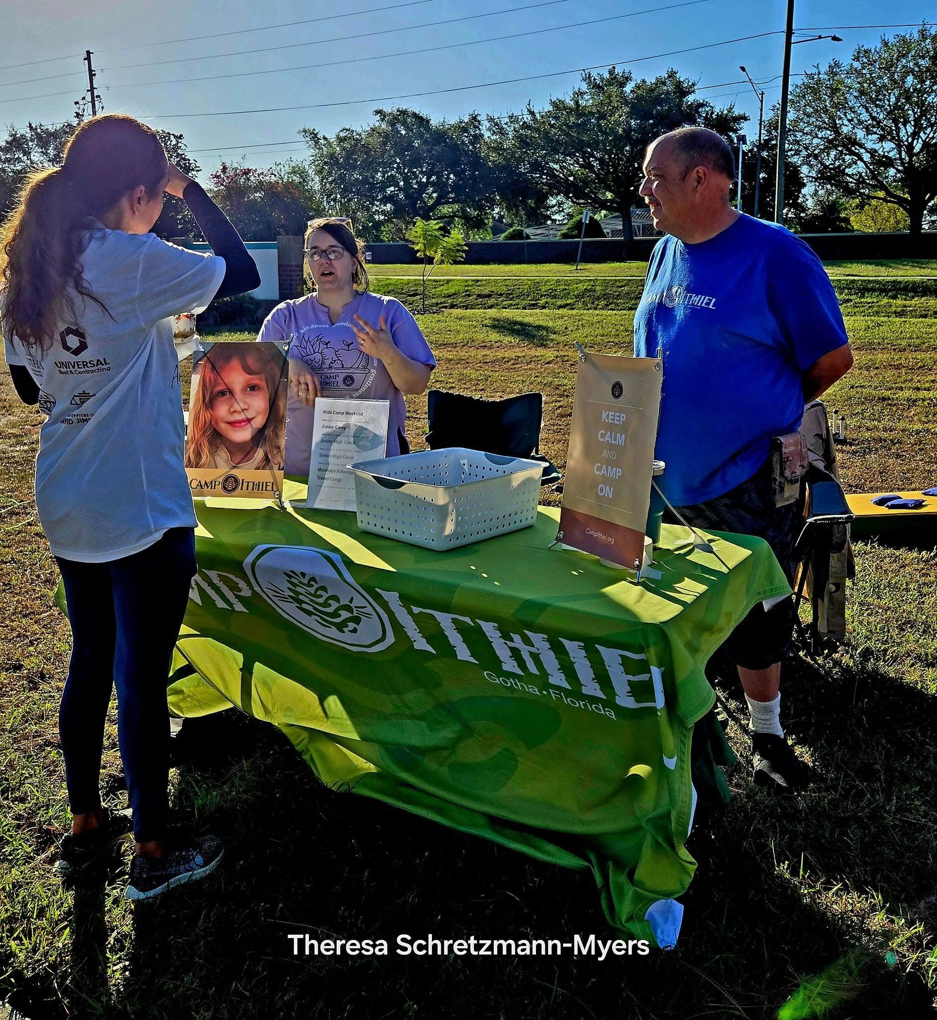 Camp Ithiel volunteers and partners who helped man the race!