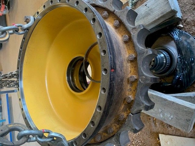 A Tractor Tyre being Changed in a Workshop — GA Plant & Automotive Repairs In Inverell, NSW