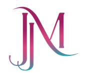 Gradient color logo with deep pink, purple, and green of the initials JJM representing Judith Josiah-Martin