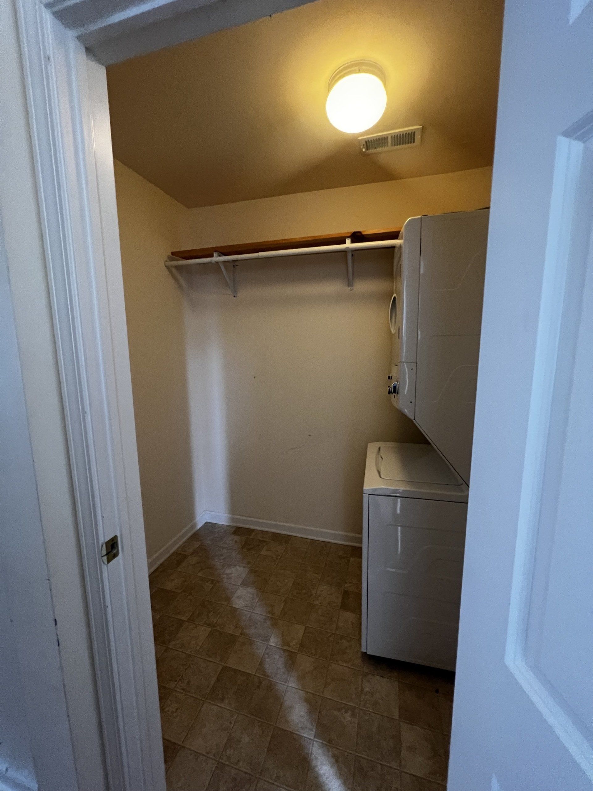 In-unit washer and dryer.