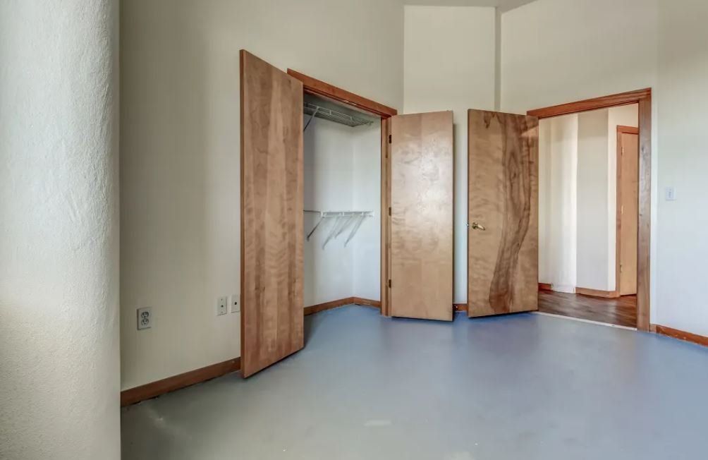 Bedroom with closet