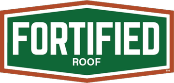 Fortified Roof logo in green, white, and orange with a stylized house outline