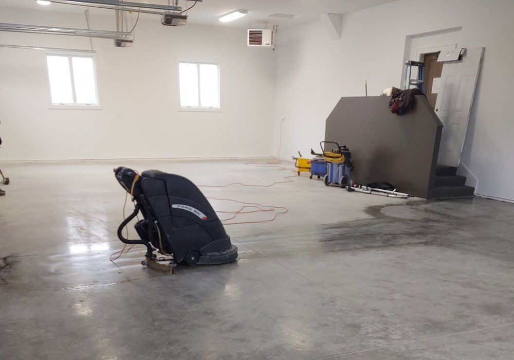 Garage Floor Cleaning — Homestead, IA — Corridor Floor Care Garage Floor Cleaning — Homestead, IA — Corridor Floor Care
