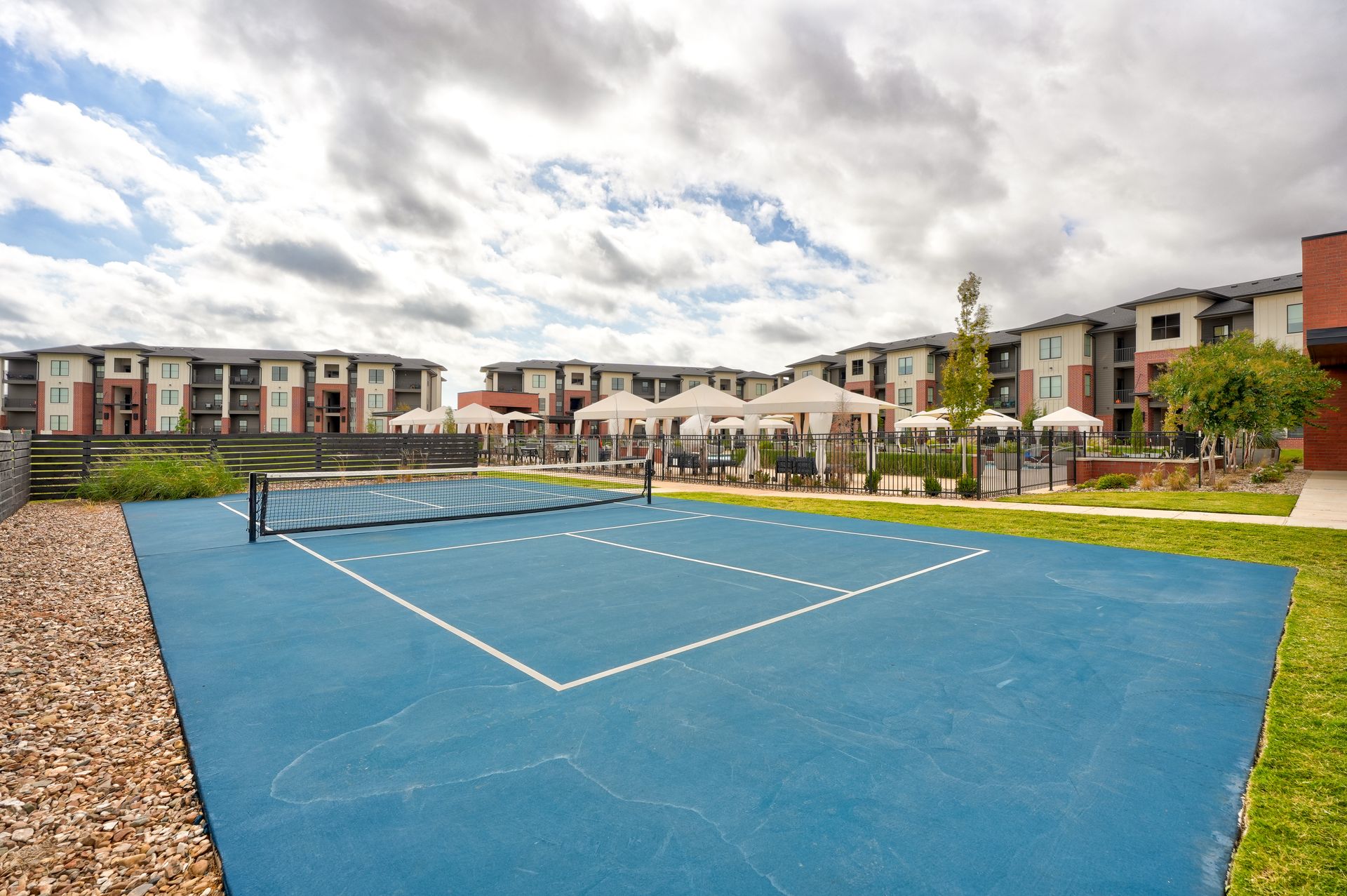 pickleball court outdoor.
