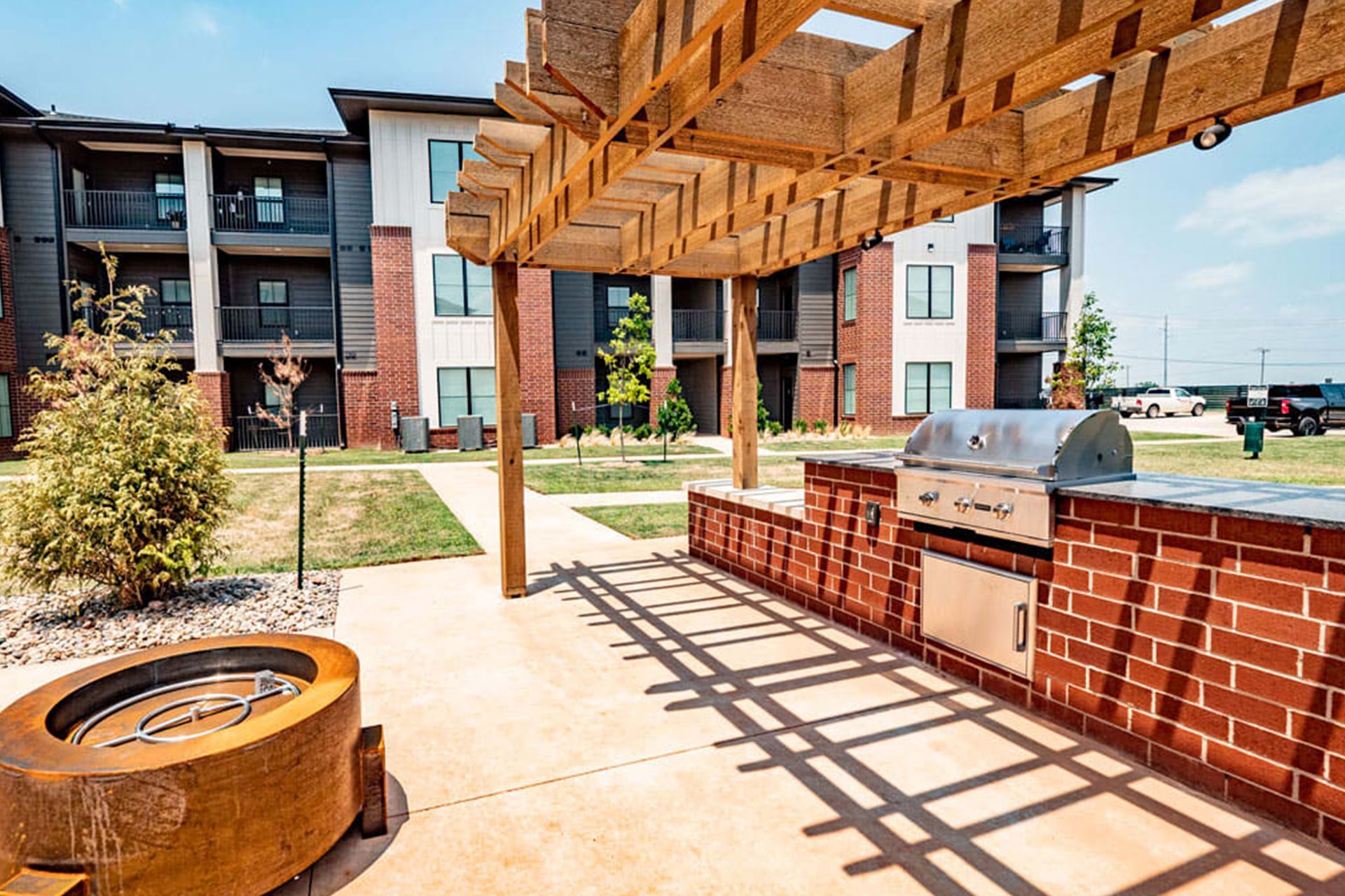 grilling area.