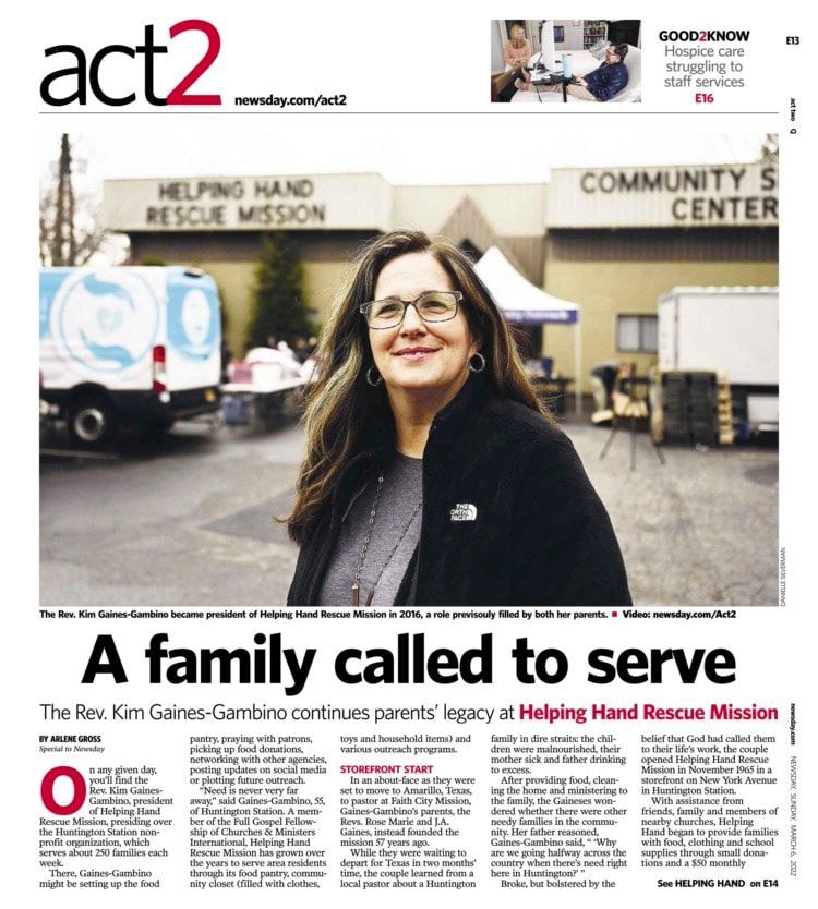 A newspaper article about a family called to serve