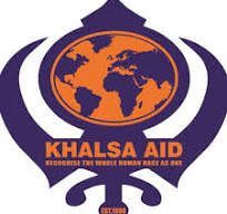 The logo for khalsa aid recognizes the whole human race as one.