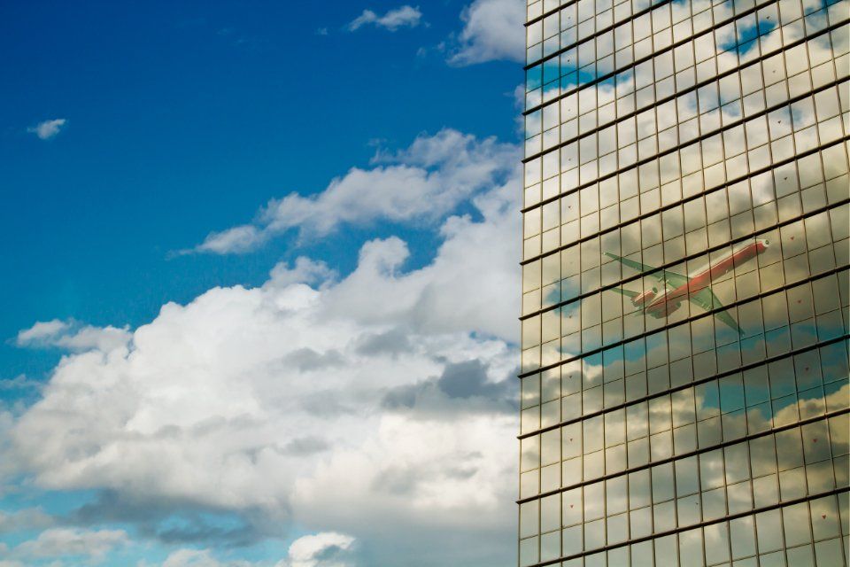 Facciata di edificio commerciale