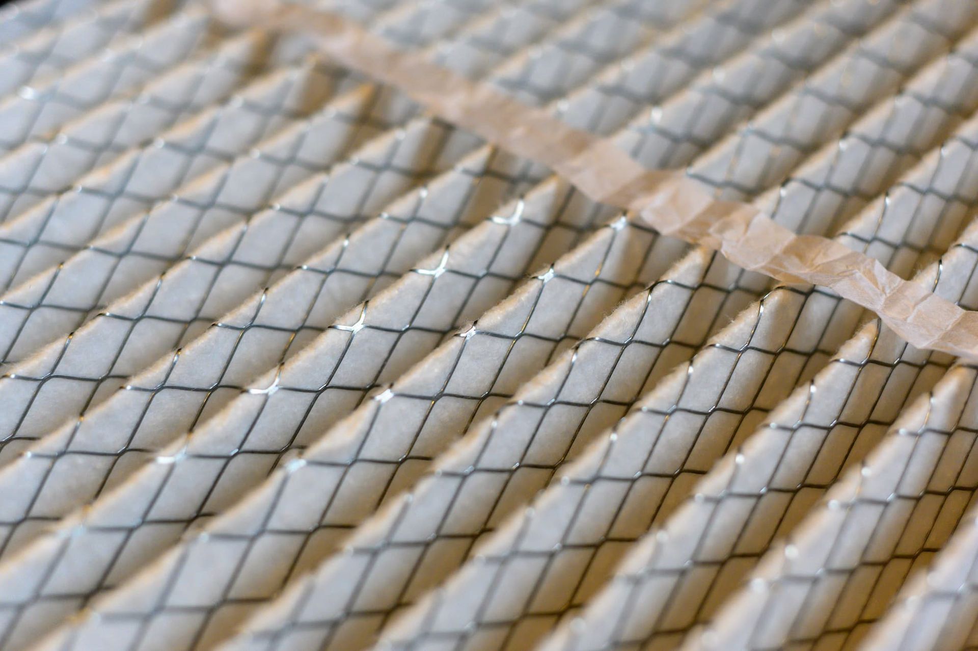 replacing a dirty air filter with a clean one.