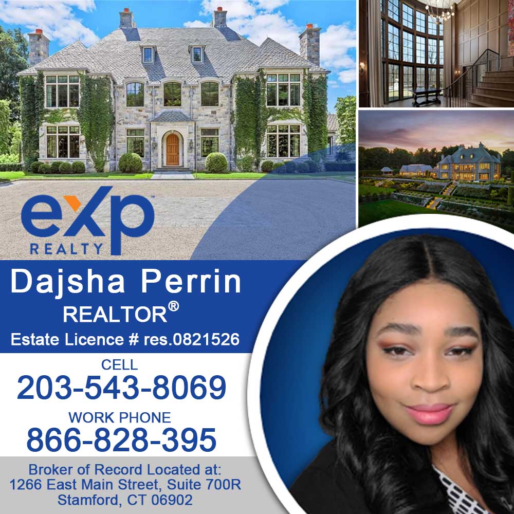 Dasjsha Perrin, a real estate agent based in Connecticut Dasjsha Perrin, a real estate agent based in Connecticut