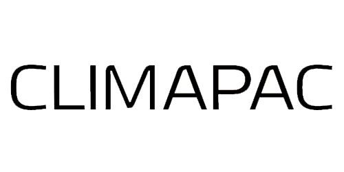 Marchio denominativo CLIMAPAC in testo nero su sfondo bianco.