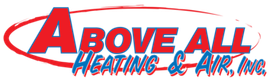 A logo for above all heating and air inc.