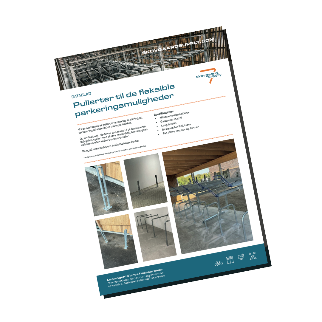 En brochure om pullerter til fleksible parkeringsmuligheder