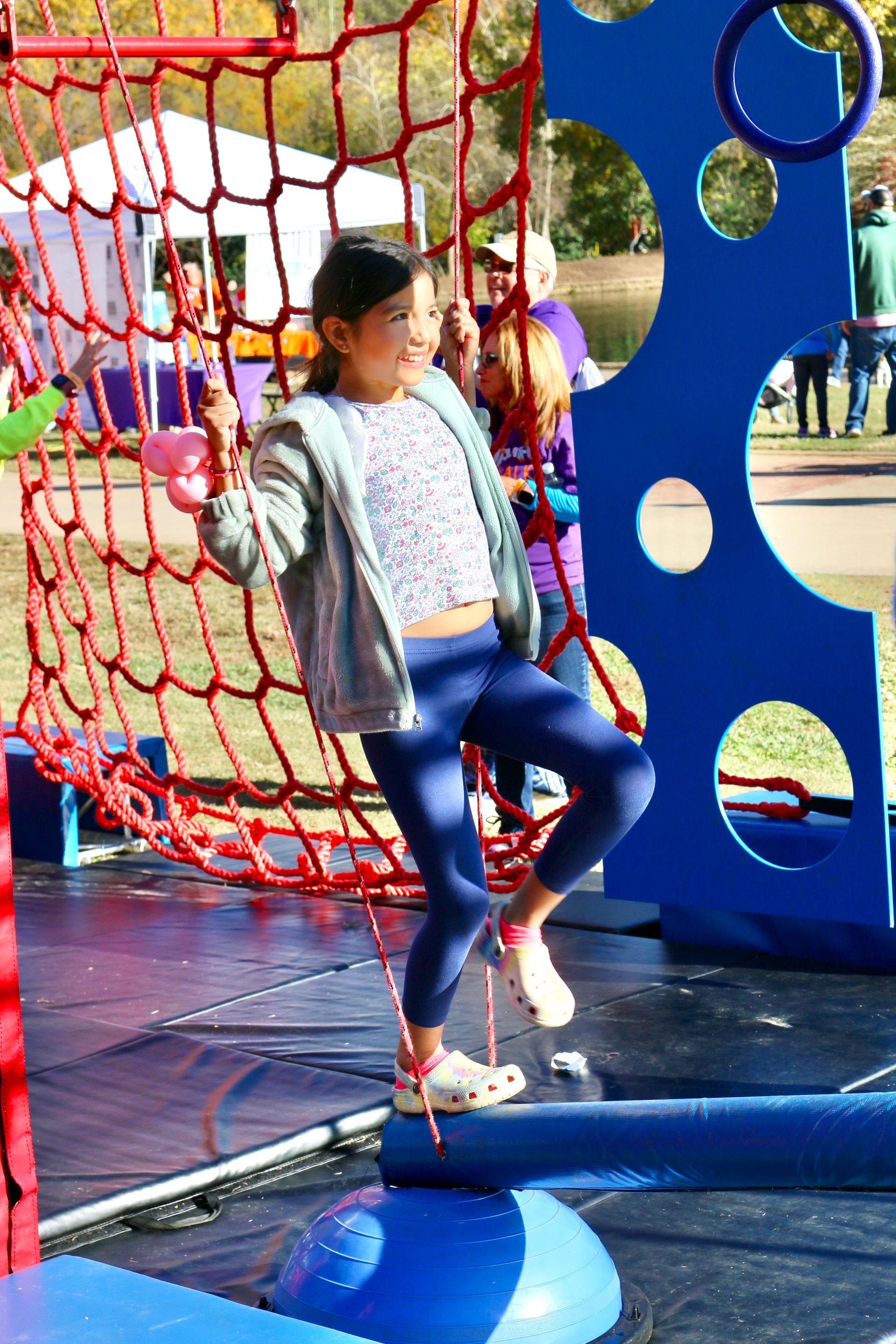 Mobile obstacle course at North Carolina school festival