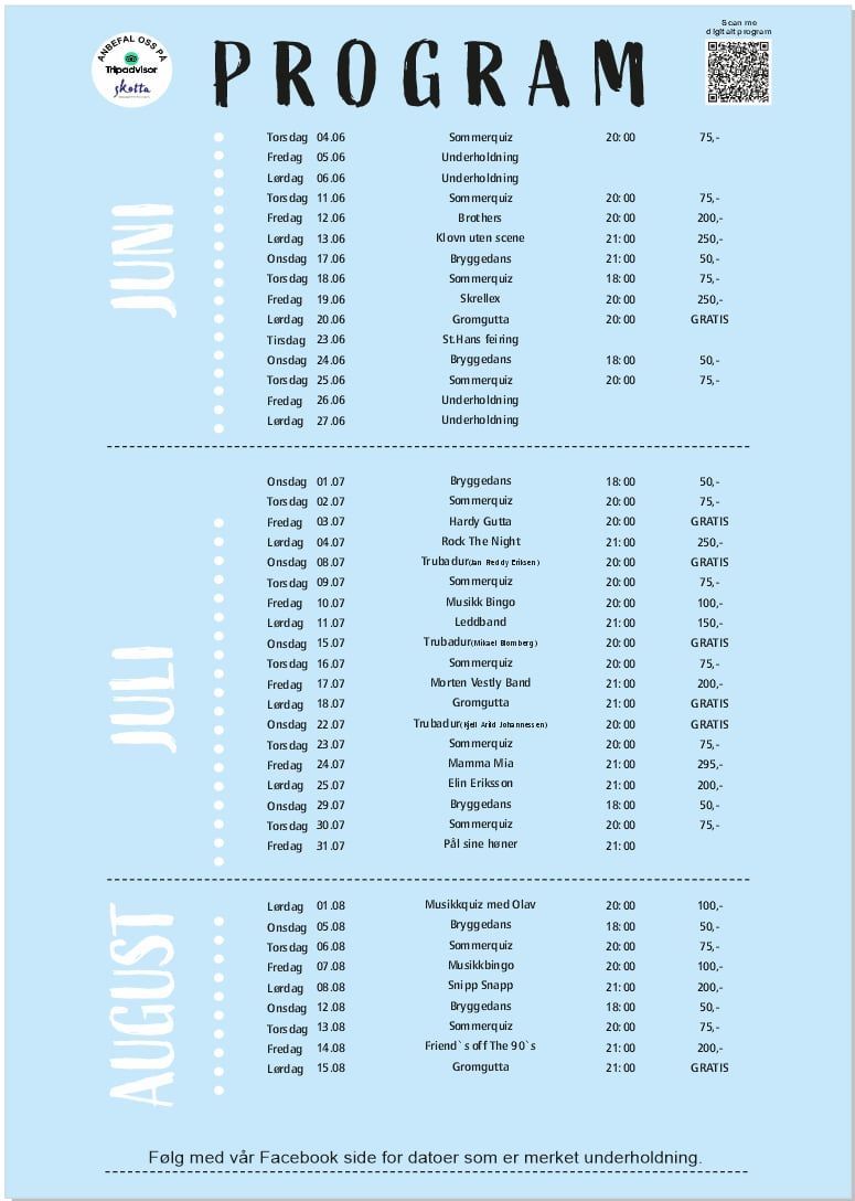Program skotta 2026