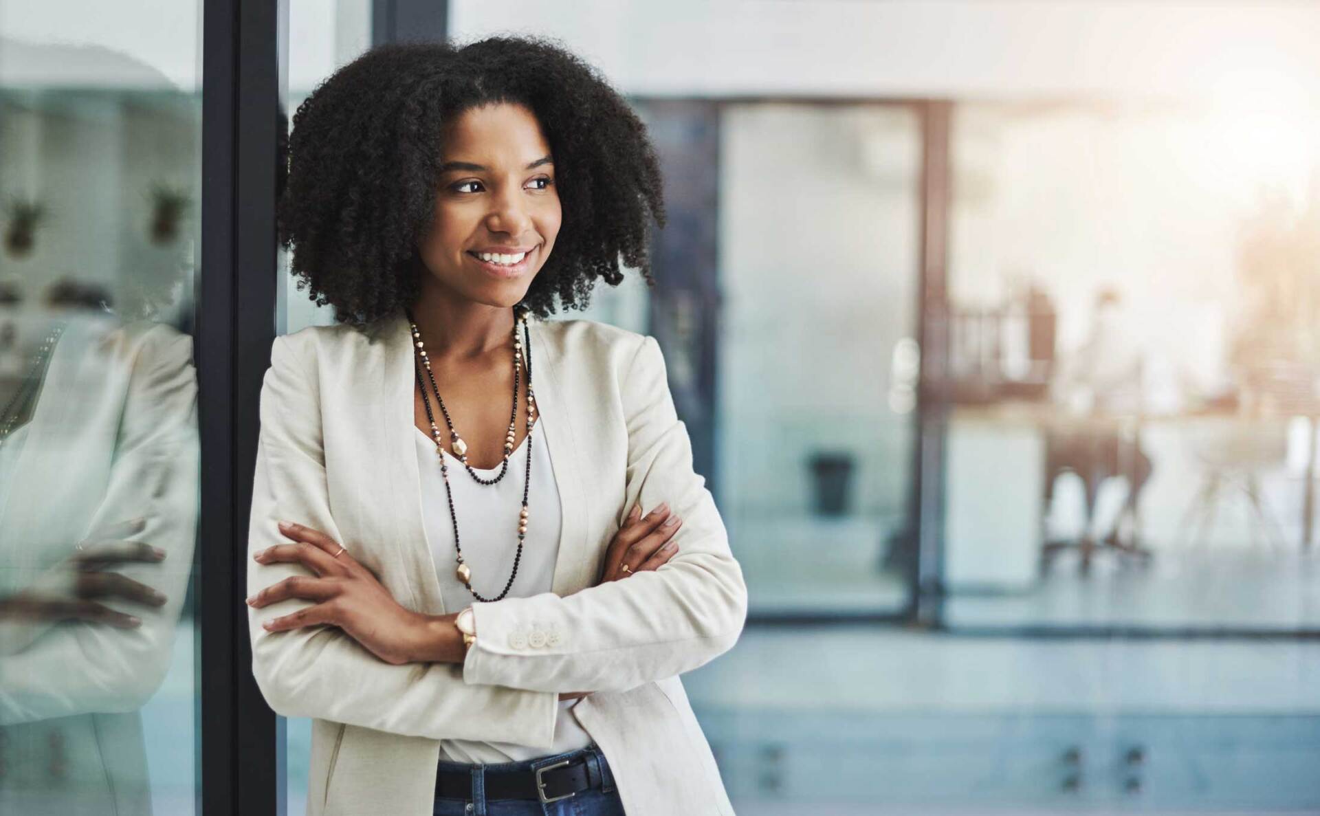 Real Estate — Businesswoman Smiling — Dallas, TX