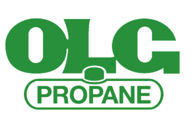 Green OLC Propane logo with text 
