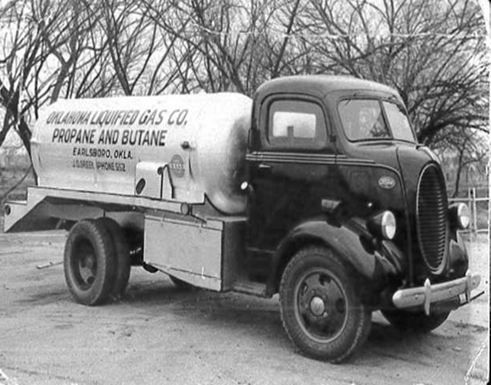 old propane truck