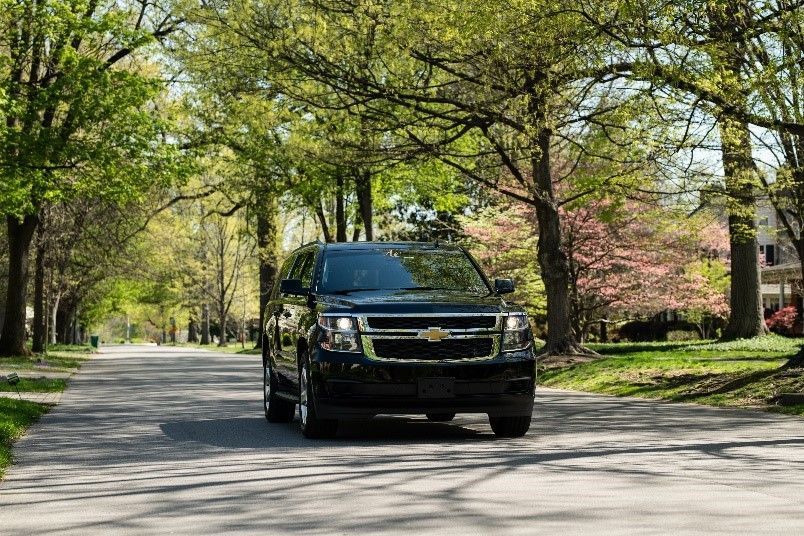 Black Chevy Suburban — Louisville, KY — Ambassador Capital Limousine Black Chevy Suburban — Louisville, KY — Ambassador Capital Limousine