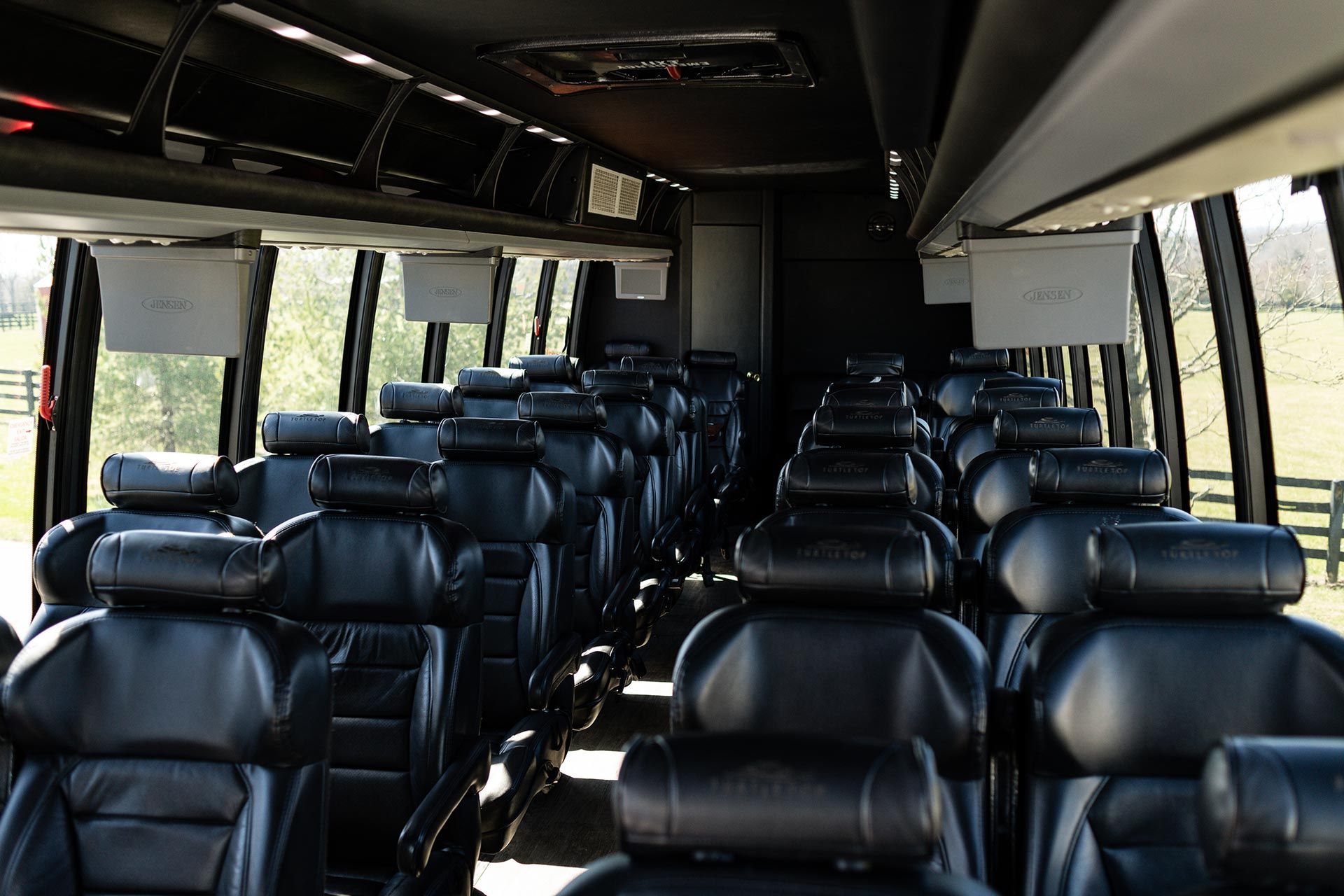 Executive Shuttle Bus Interior — Louisville, KY — Ambassador Capital Limousine Executive Shuttle Bus Interior — Louisville, KY — Ambassador Capital Limousine