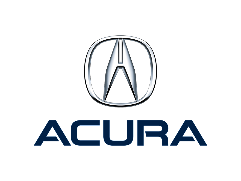 The acura logo is on a white background.