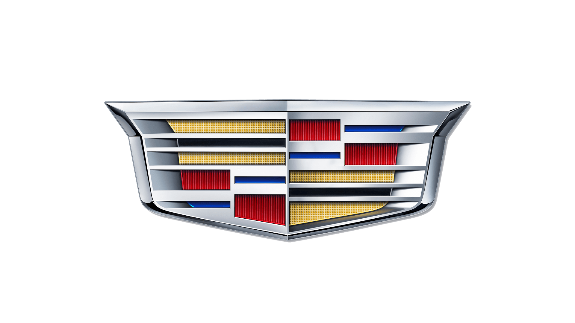 A cadillac logo is shown on a white background.