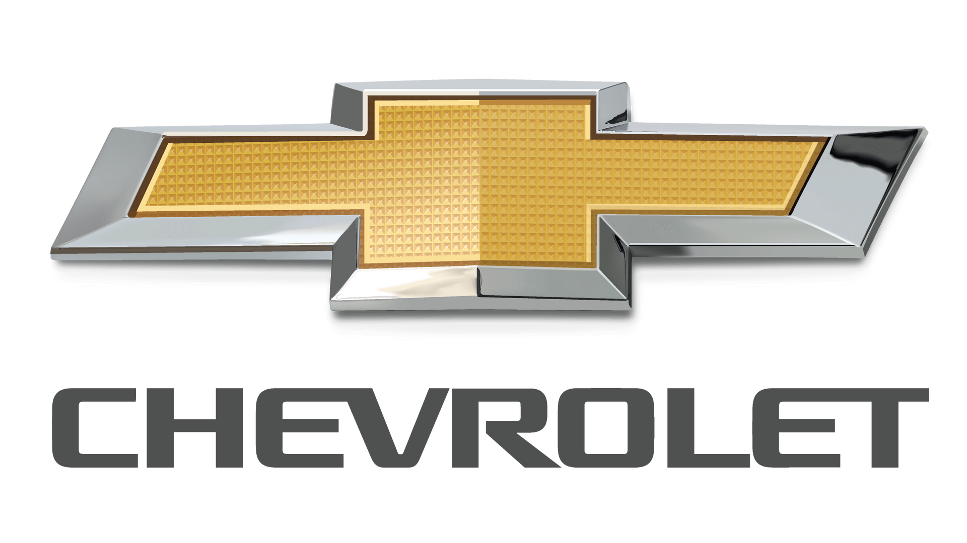 The chevrolet logo is shown on a white background