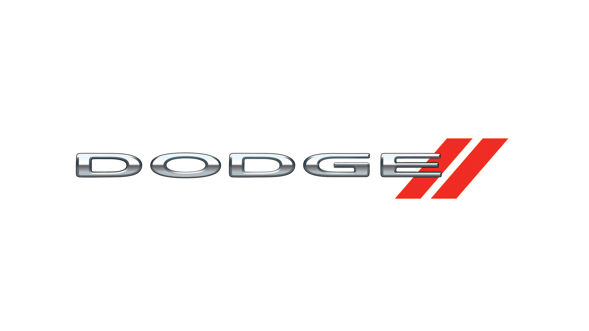 The dodge logo is on a white background.