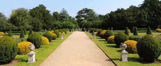 Manicured gardens
