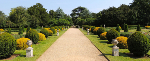 Manicured gardens