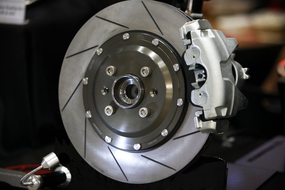 Close Up of a Brake Disc on a Car — Noosa Mechanical in Noosaville, QLD