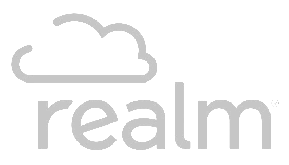Gray Realm logo: cloud icon above the word 