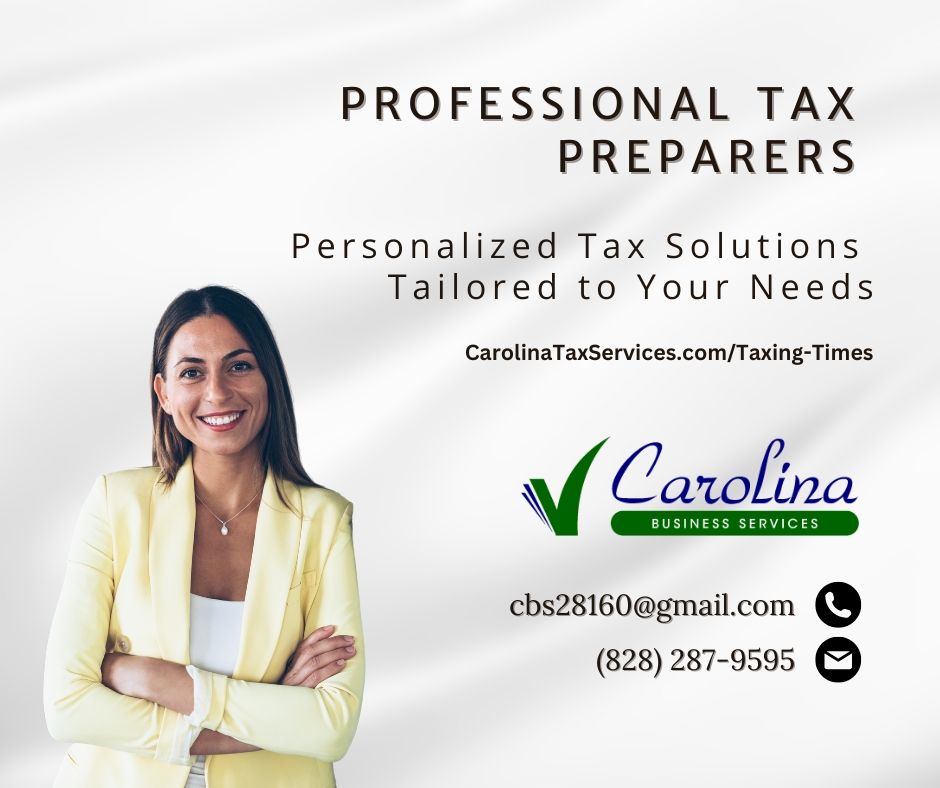 Personalized Tax Solutions Tailored to Your Needs!