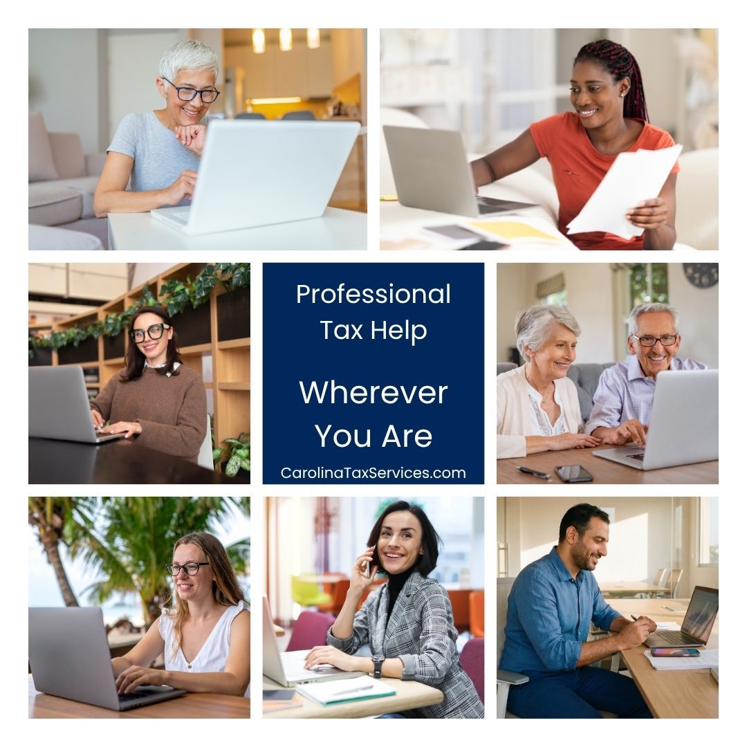 Professional Tax Help — Wherever You Are. CarolinaTaxServices.com