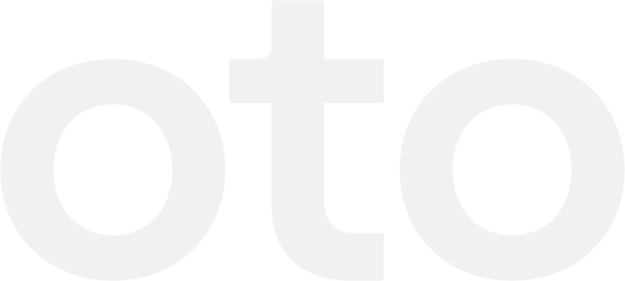White Oto logo on a dark teal background.