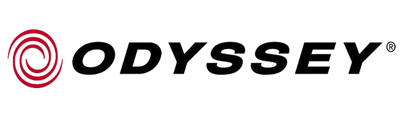 The odyssey logo is black and red on a white background.