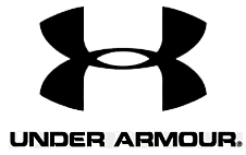 The under armour logo is black and white on a white background.