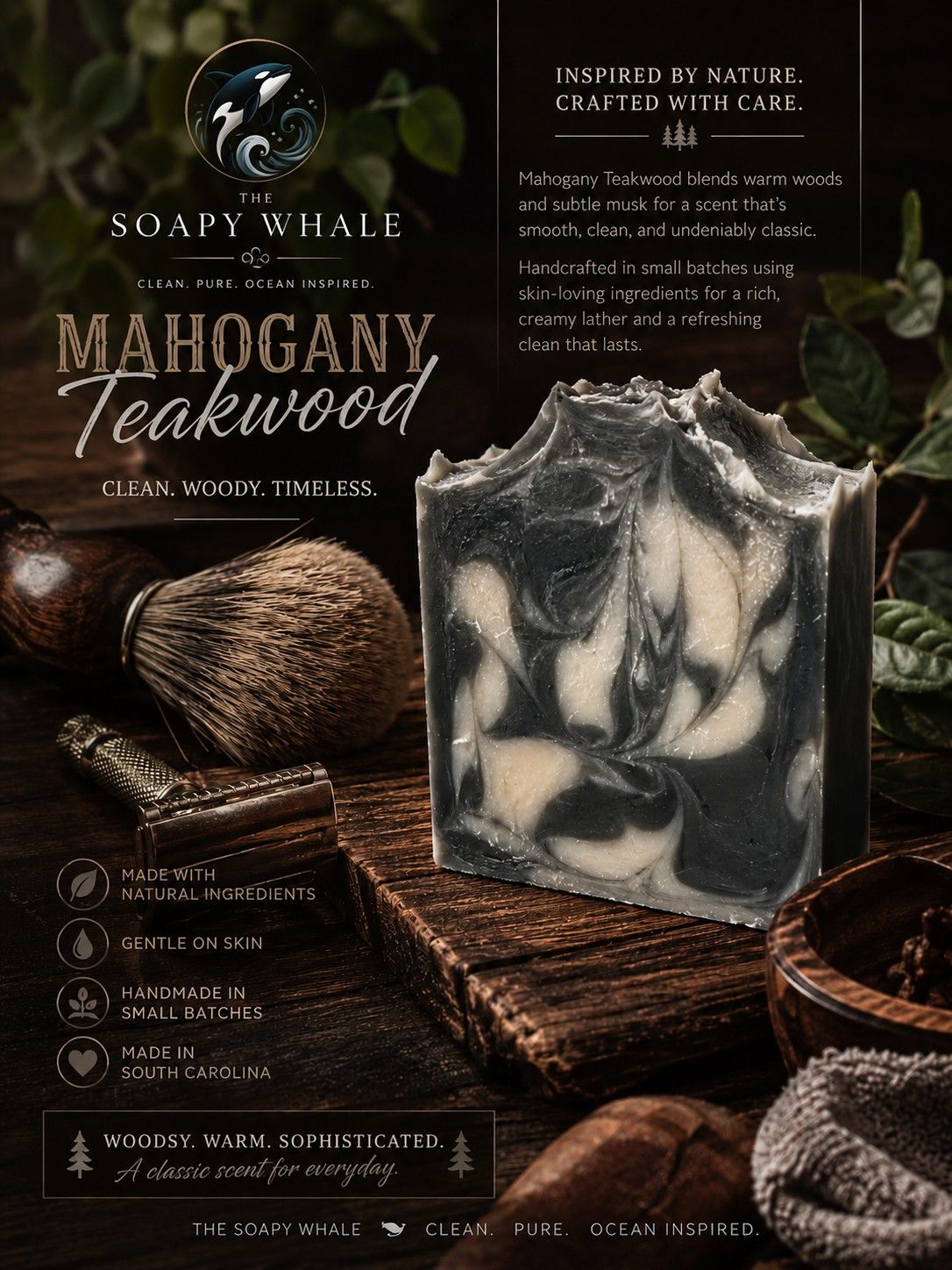 Mahogany Teakwood Soap Bars