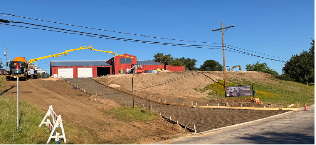 Rebuilt South Driveway with Realignment to Sunrise Drive