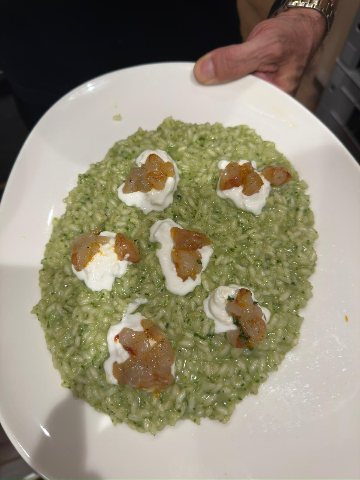 risotto con gamberi