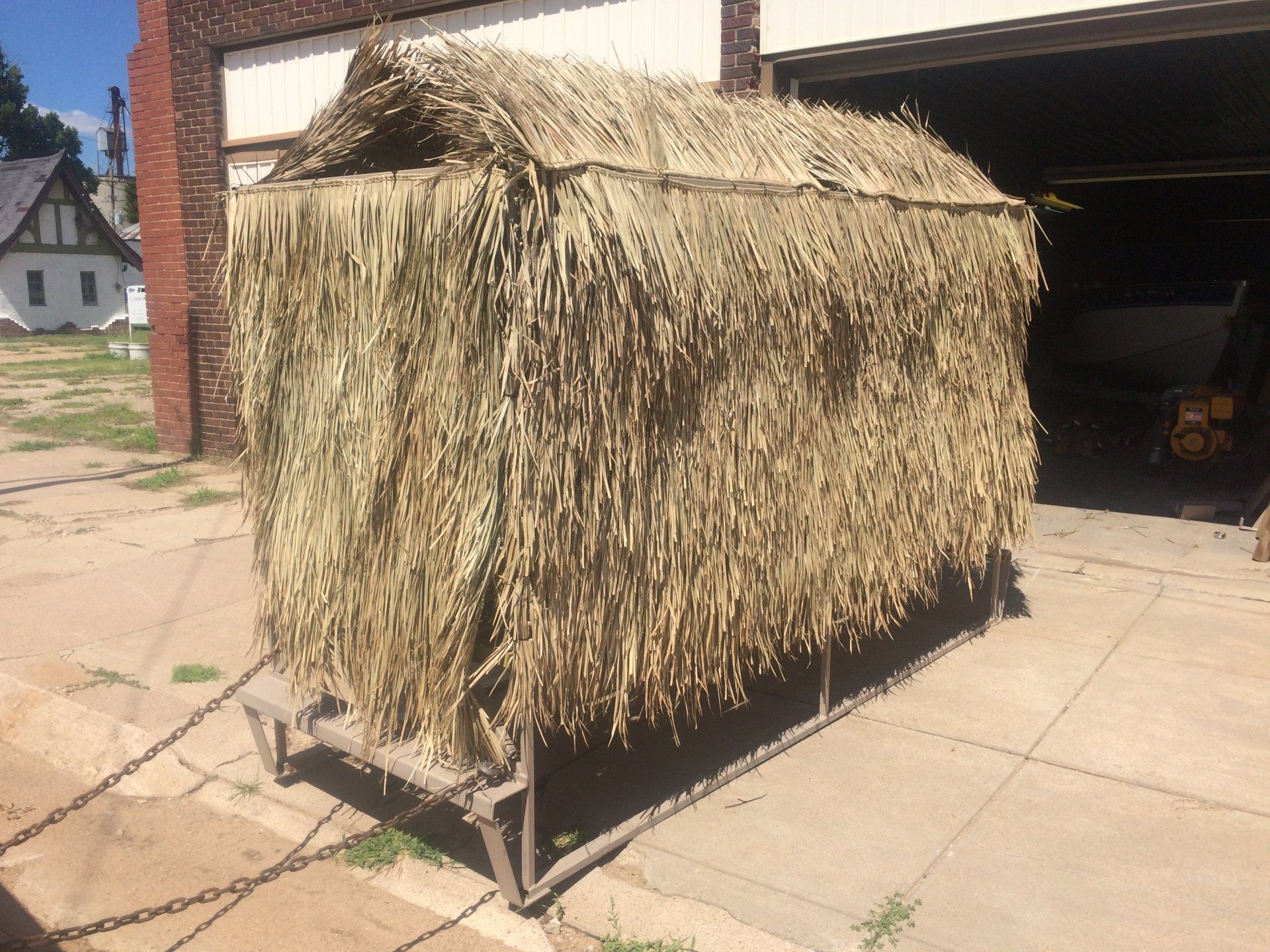 steel duck blind pit top accesory