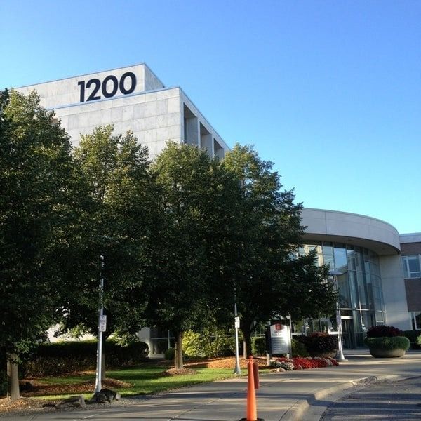 Modern building with 